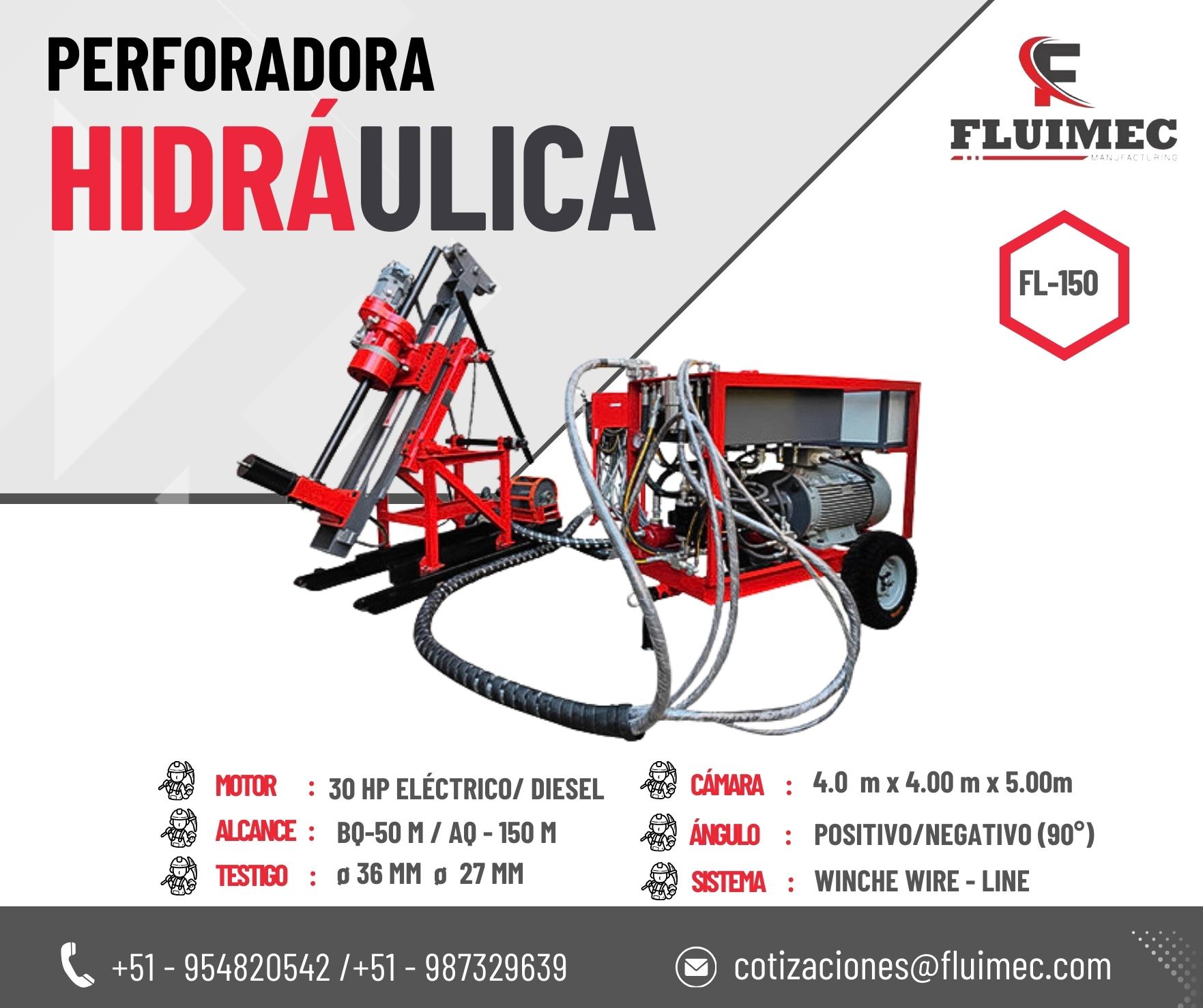 MAQUINA HIDRAULICA FL - 150 PARA EXTRACCION DE ORO 